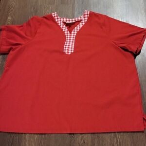 Woman Within short sleeve V-neck blouse 3X